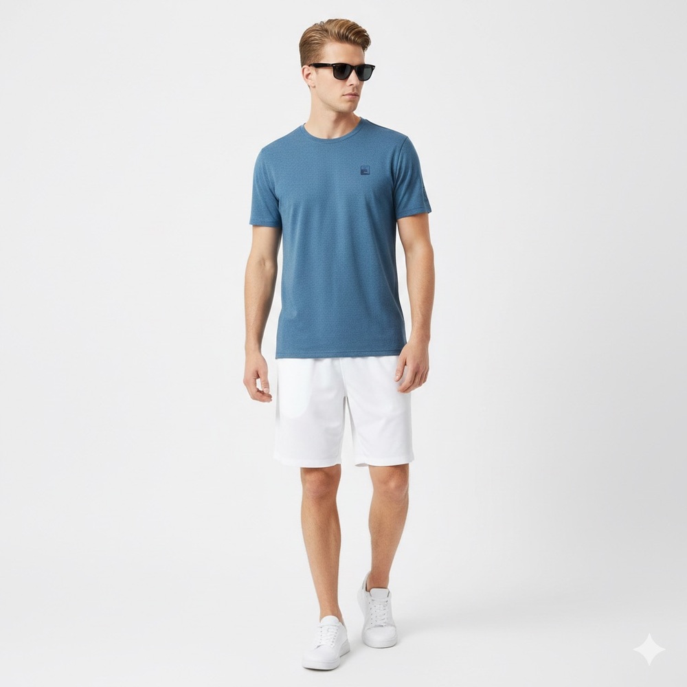 Laguna Blue Mens SunShield Heathered RashGuard 50+ UV Protection T-Shirt XL -NEW
